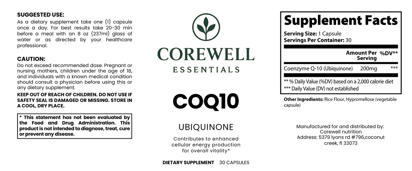 CoQ10 Ubiquinone