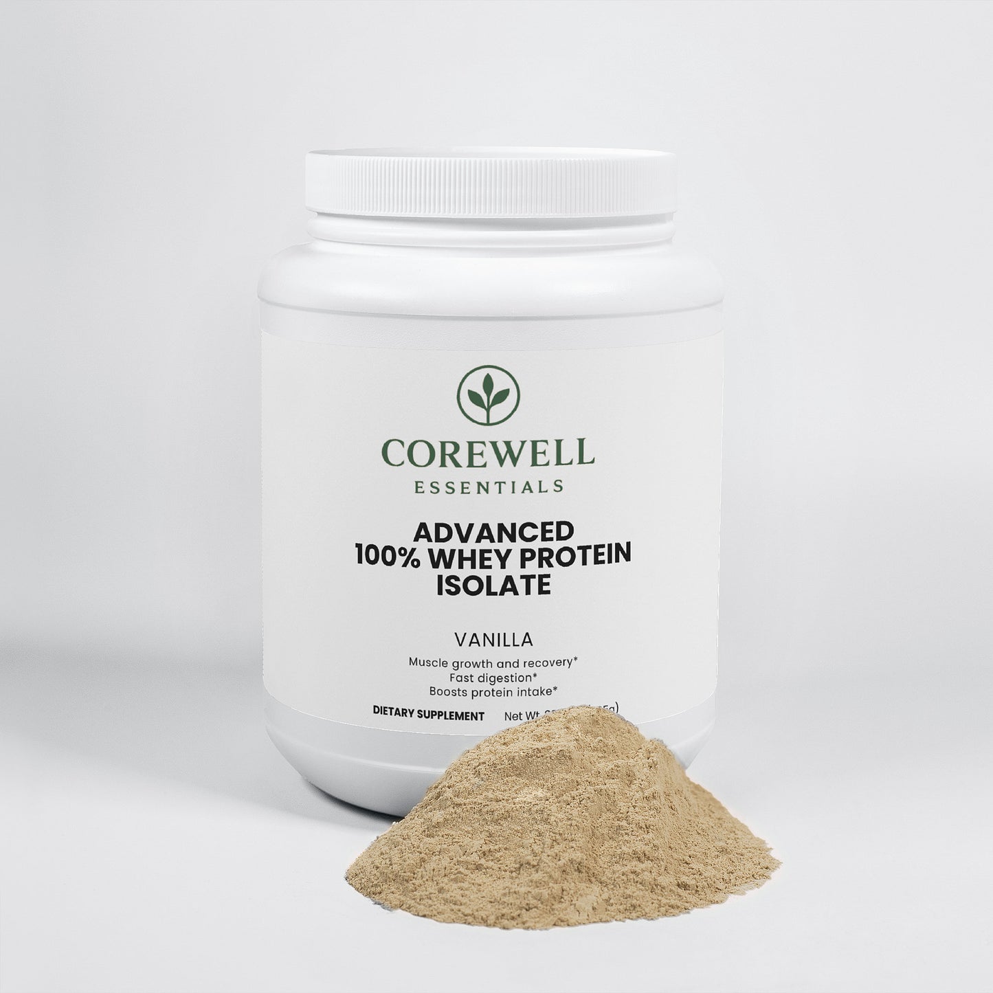 Advanced 100% Whey Protein Isolate – Smooth Vanilla Flavor