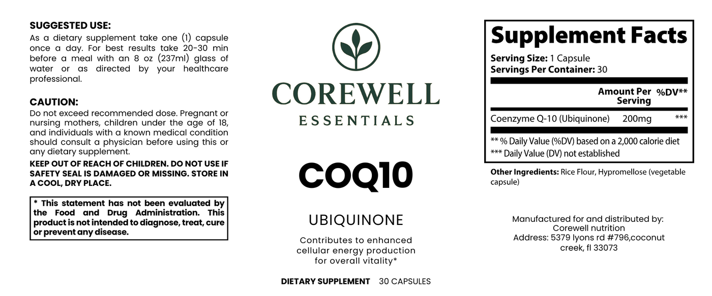 CoQ10 Ubiquinone